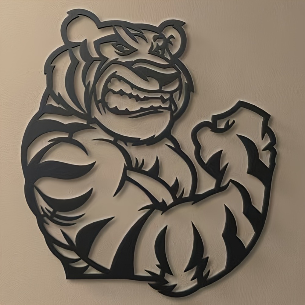 Art And Craft Jungle - CIFBUY Metal Wall Art Tiger Iron