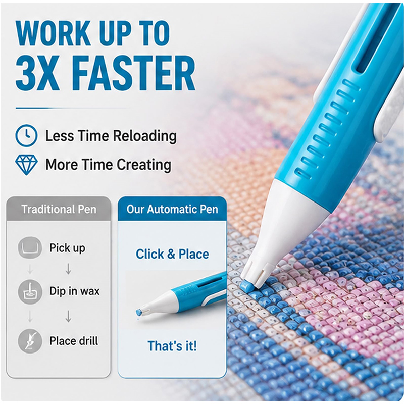 Art Craft Kits For Adults - Automatic Diamond Painting Bead Dispenser For