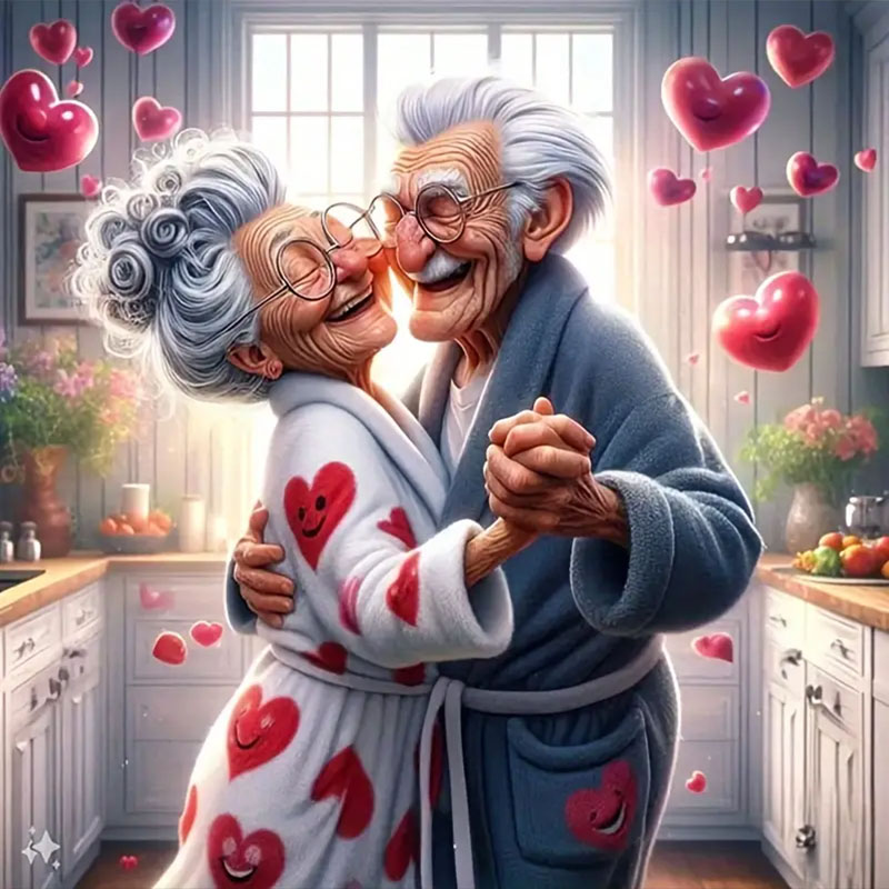 Art Craft Kits For Adults - A Romantic Dance Diamond Painting Set,