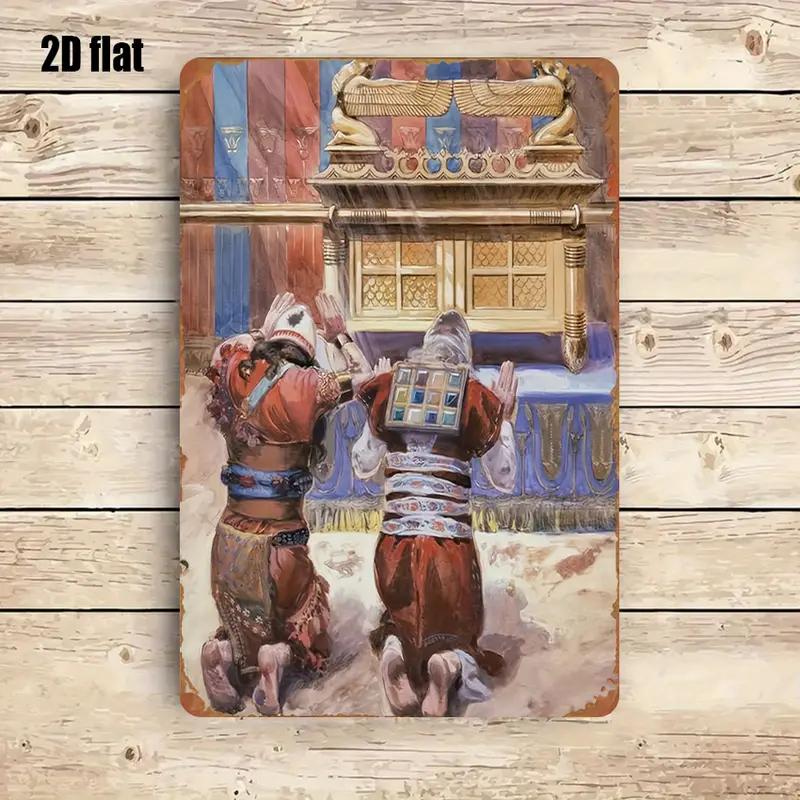 Art & Craft Paper For Kids - CIFBUY Rustic Biblical Scene Metal Wall