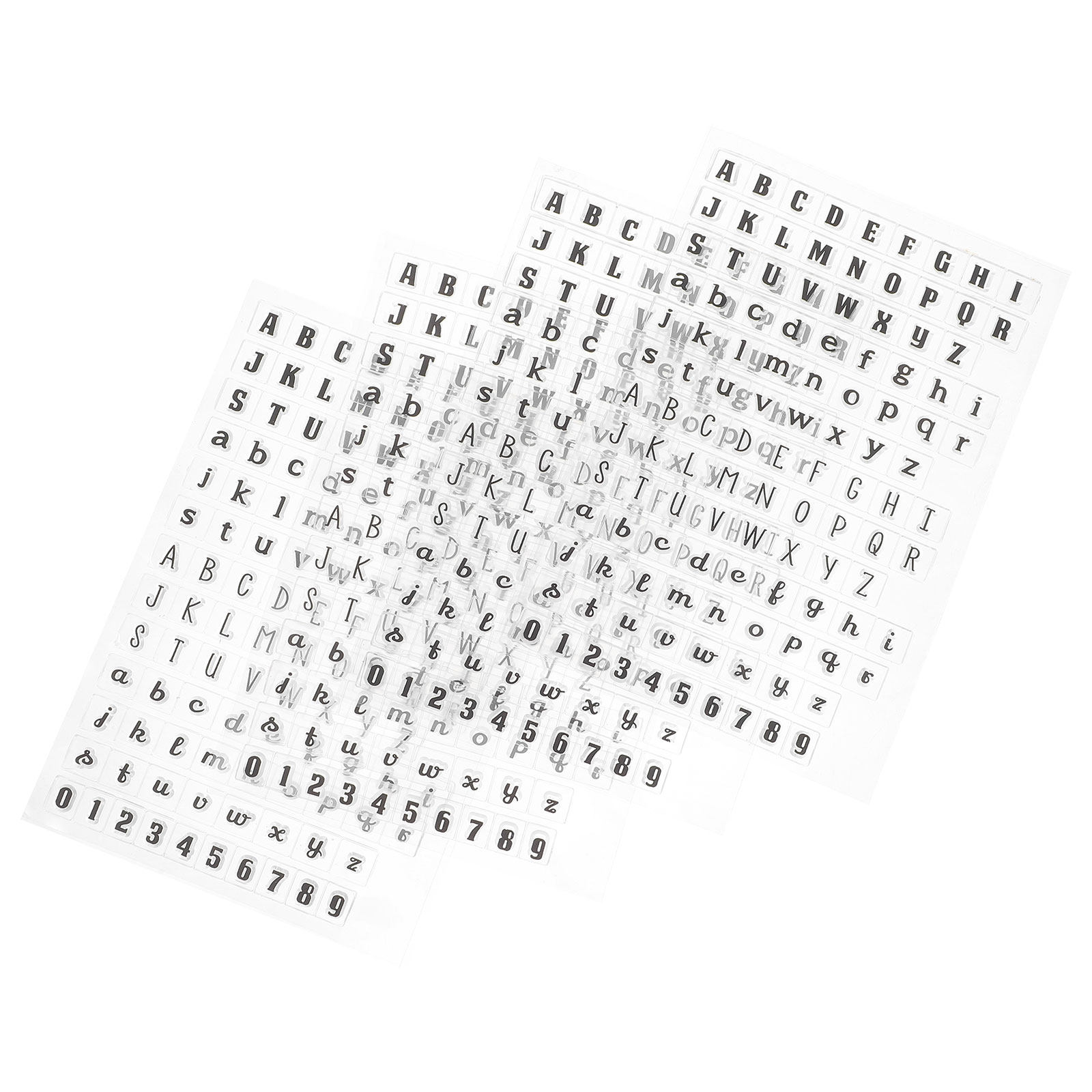 Letter S Art Craft - 4Pcs Transparent Silicone Craft Stamps Clear