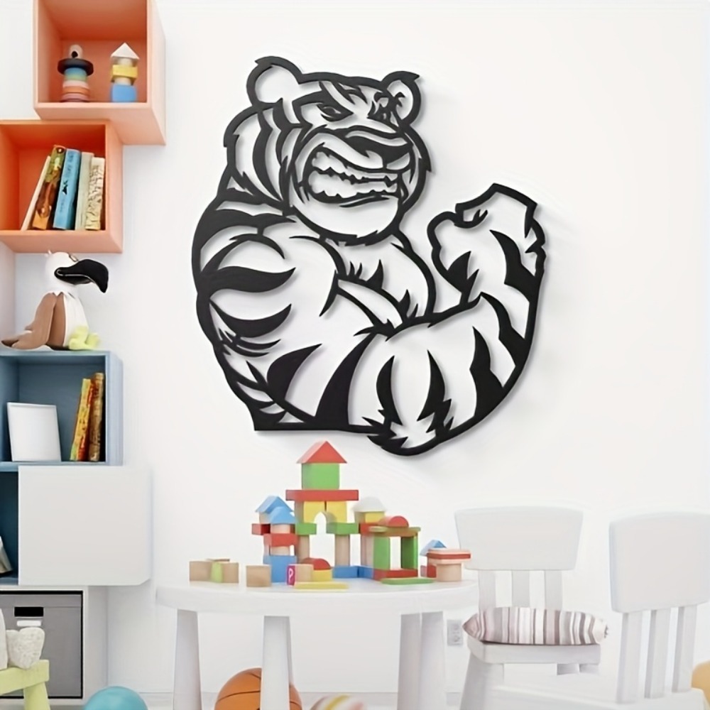 Art And Craft Jungle - CIFBUY Metal Wall Art Fierce Tiger