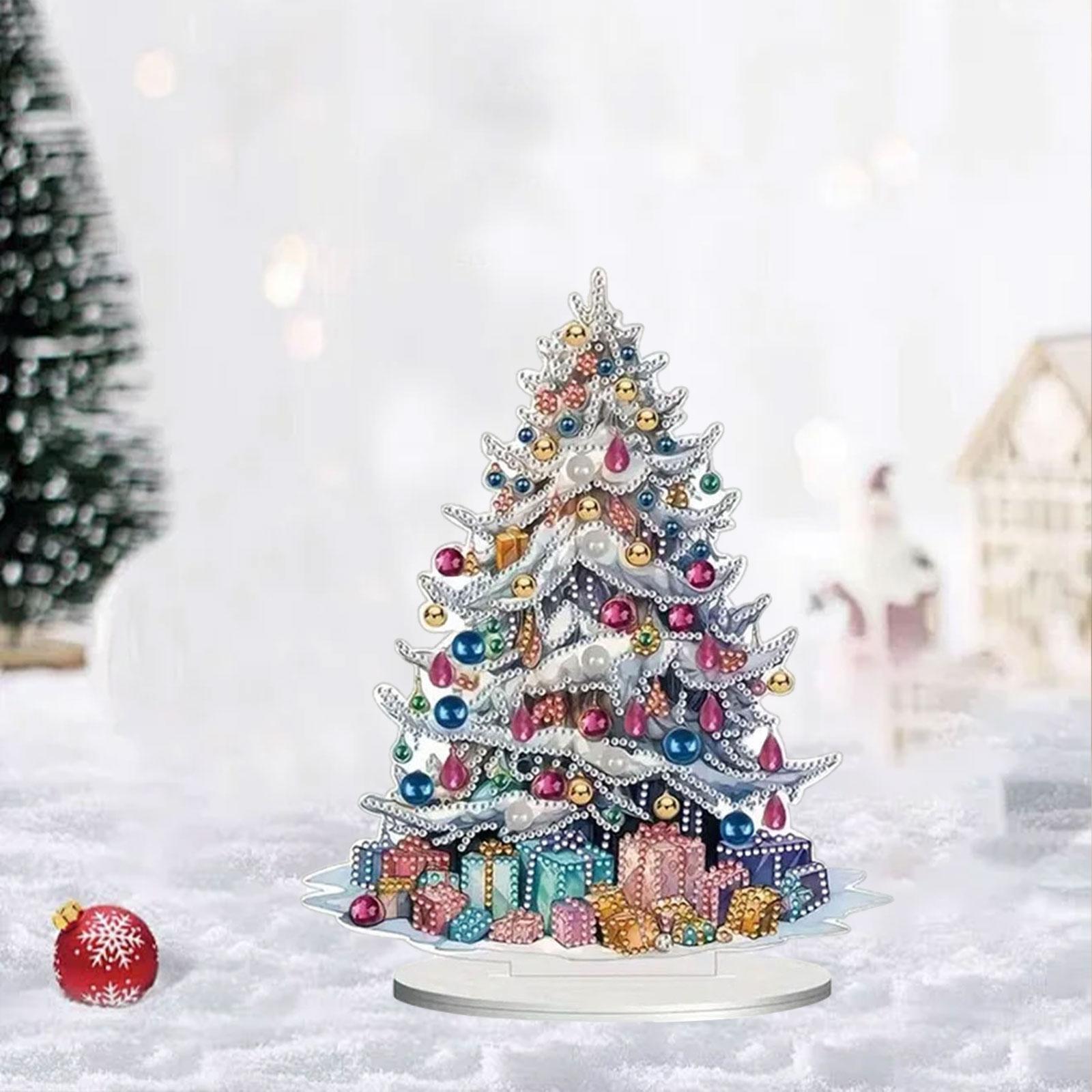 Art And Craft Xmas Tree - Christmas Tree Desktop Decoration Xmas Tabletop