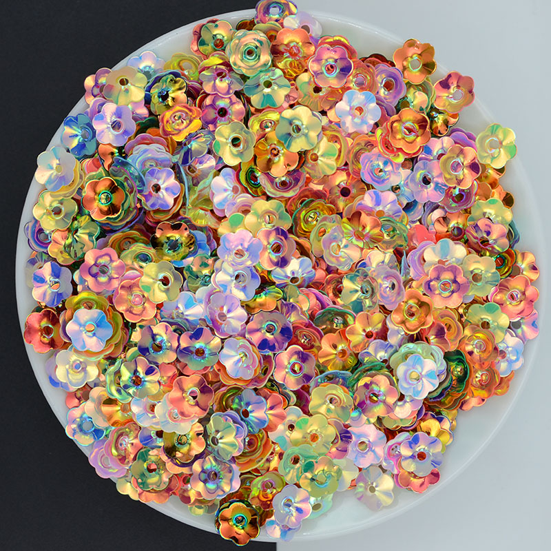 Art Craft Cup - 100g/lot4/6/8/10mm Plum Blossom Cup Loose Sequin