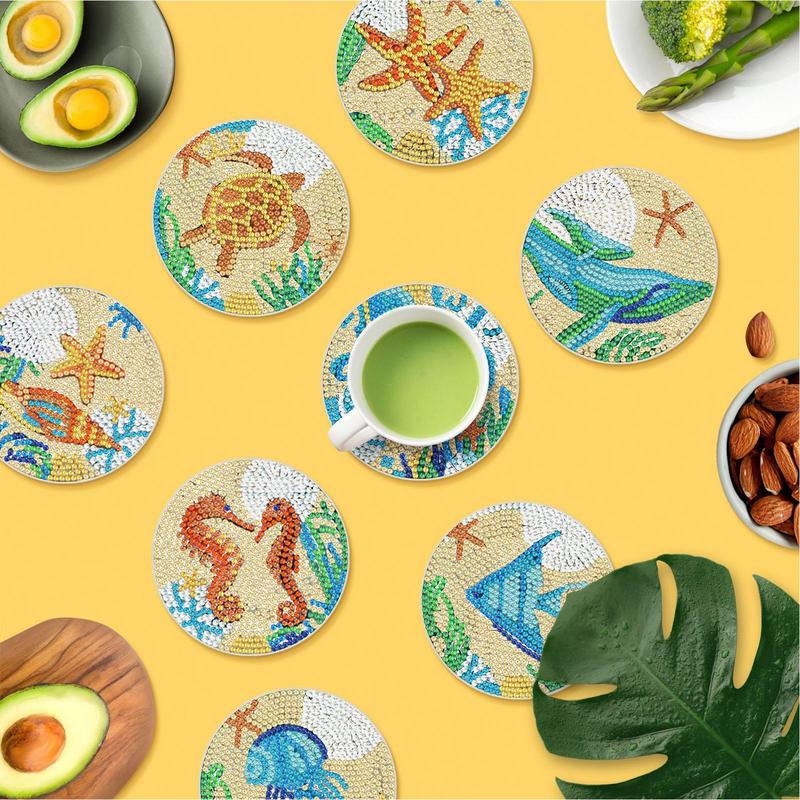 Art Craft Cup - Gem Dot Paint Coasters Craft Kits