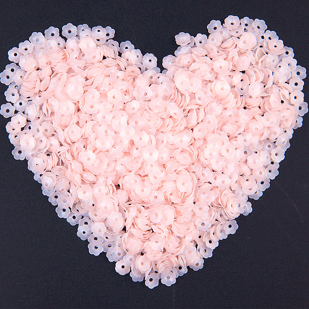 Art Craft Cup - Matte Pink Flower Sequins 6mm Cup