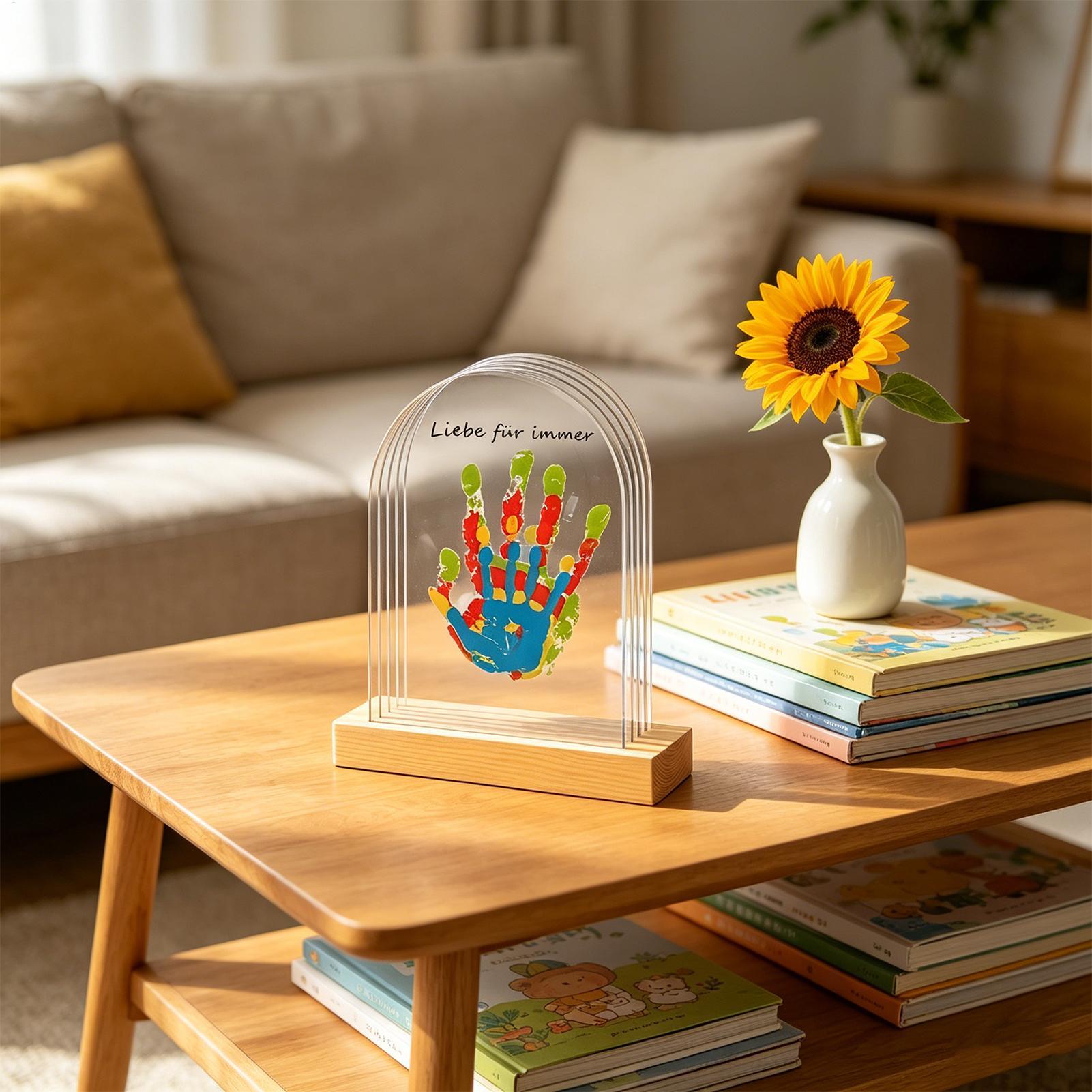Light Art And Craft - Family Handprint Kit with Lights Art