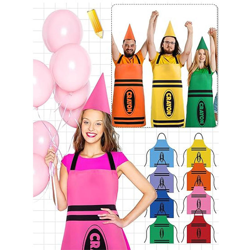 Art Craft Hat - Colorful Crayon Themed Gnome Set -