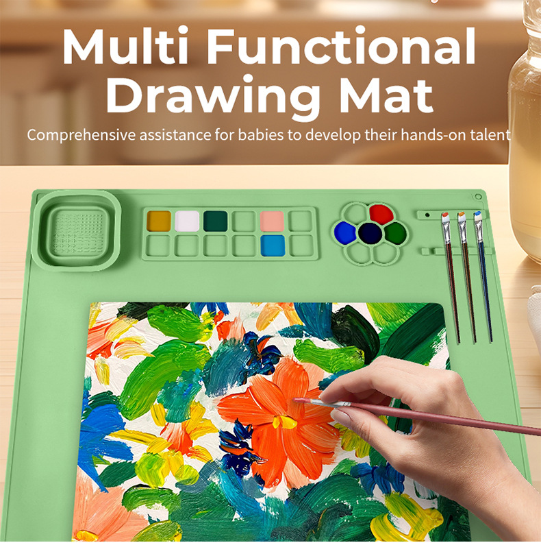 Art Craft Cup - Portable Silicone Painting Mat Kids Art