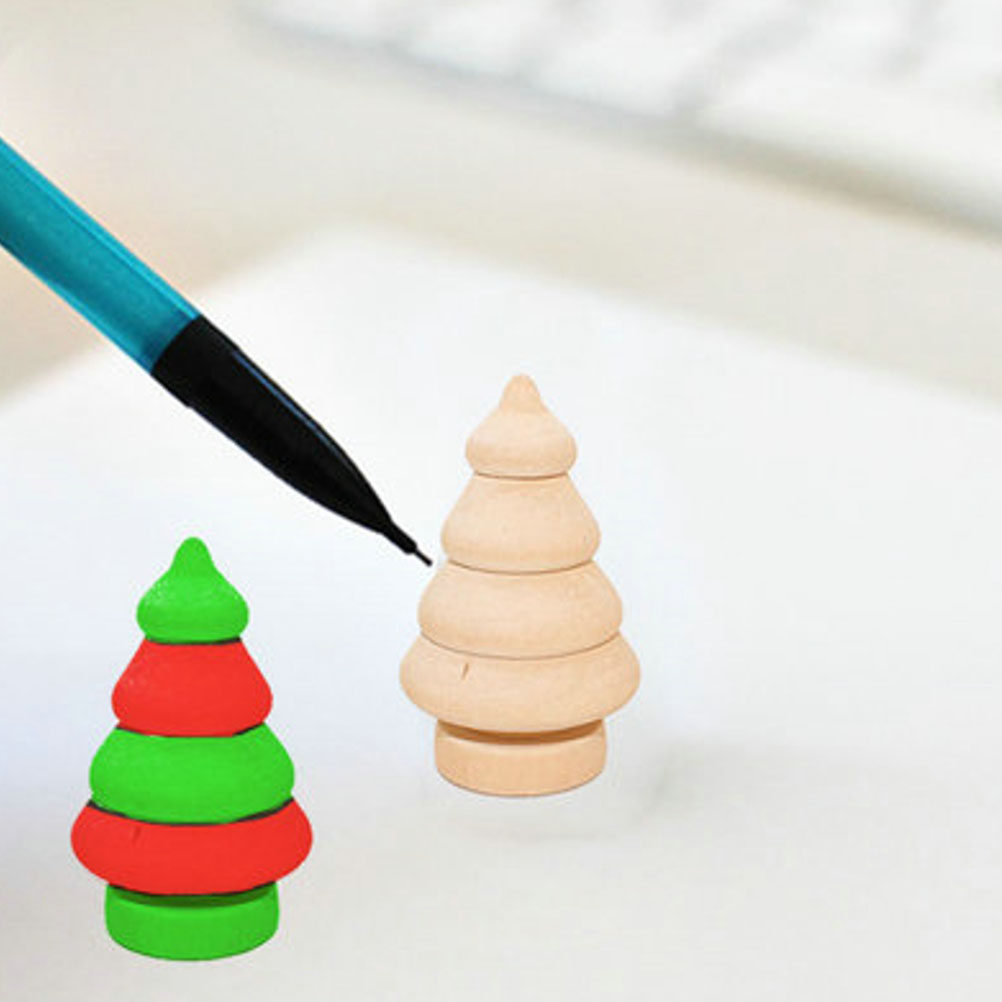 Art And Craft Xmas Tree - 20pcs Diy Painting Wooden Ornaments Snowman
