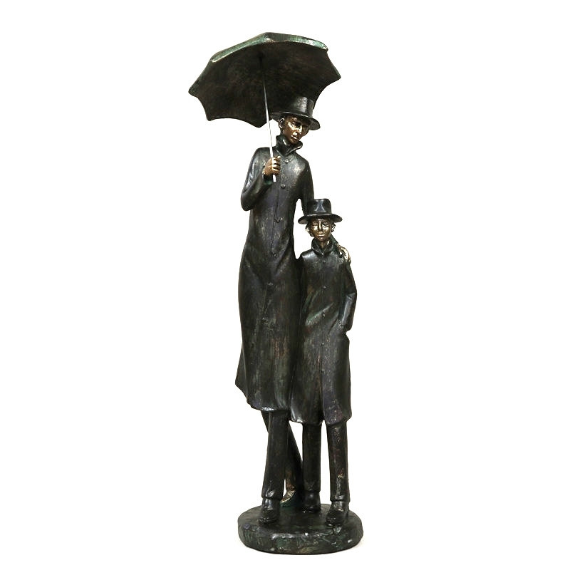 Art And Craft For Father'S Day - Vintage Father and Son Statue Handmade
