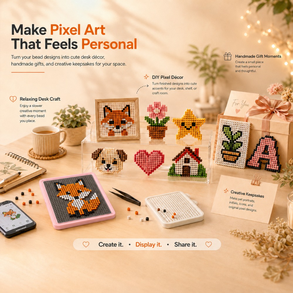 Light Art And Craft - LED Smart Fuse Bead Pegboard, App