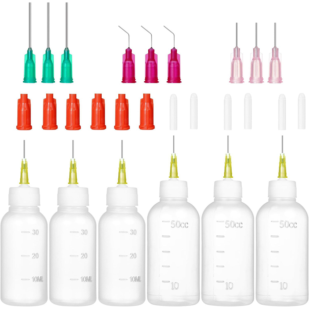 Craft Art Set - Precision Needle-Tip Squeeze Bottle Set, 6-Pack