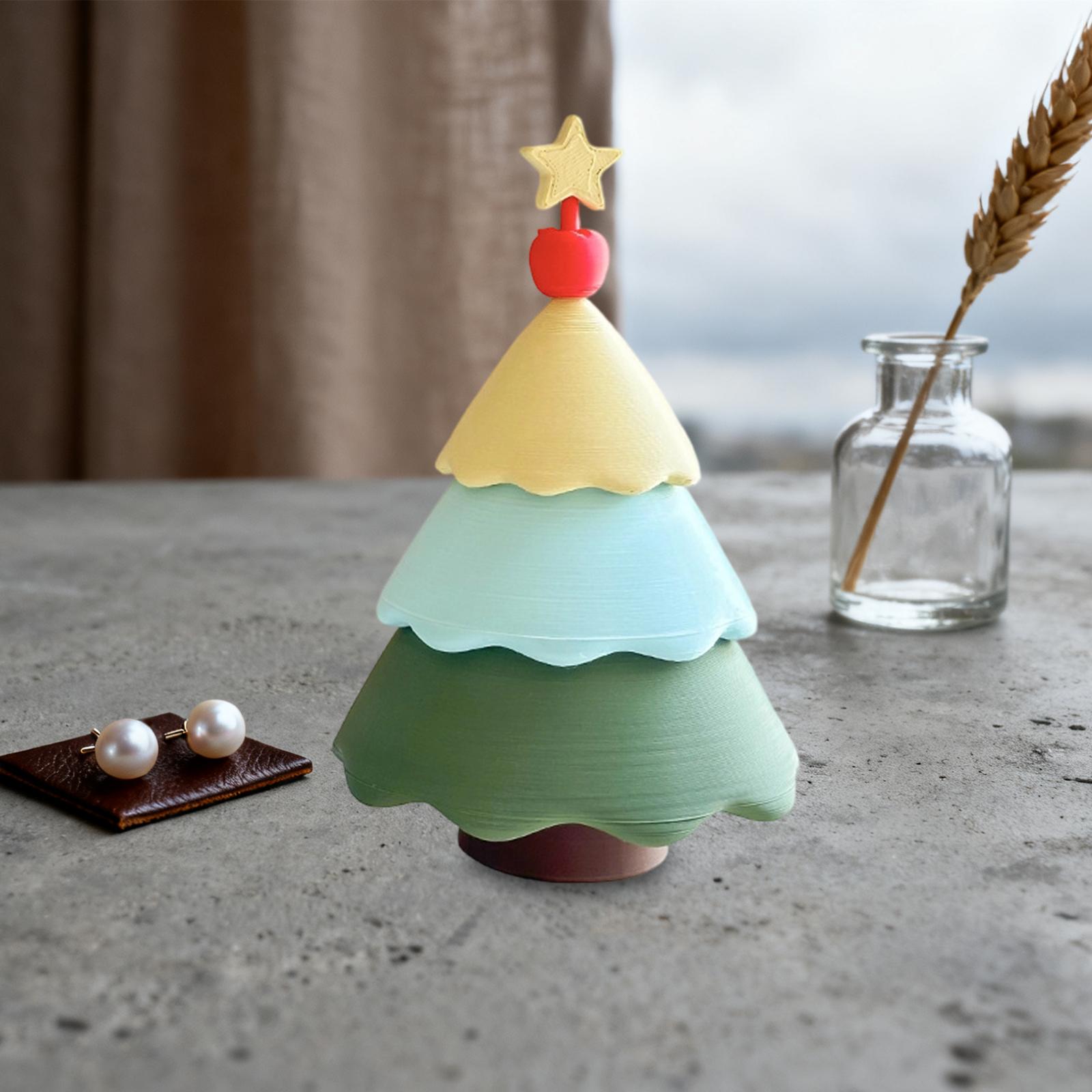 Art And Craft Xmas Tree - Christmas Tree Jewelry Box Small Keepsake