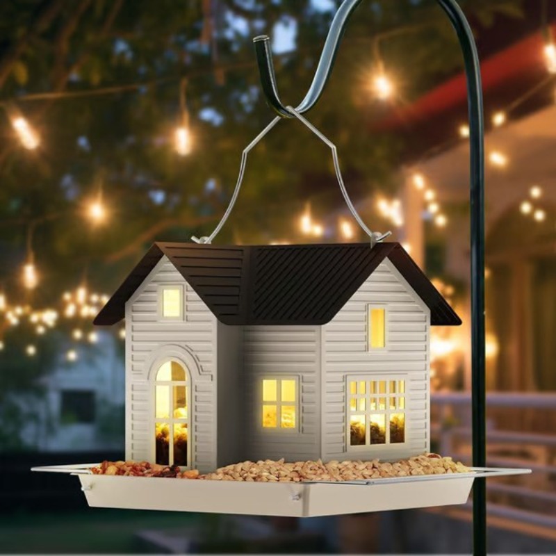 Light Art And Craft - New Outdoor Solar Light Bird Feeder