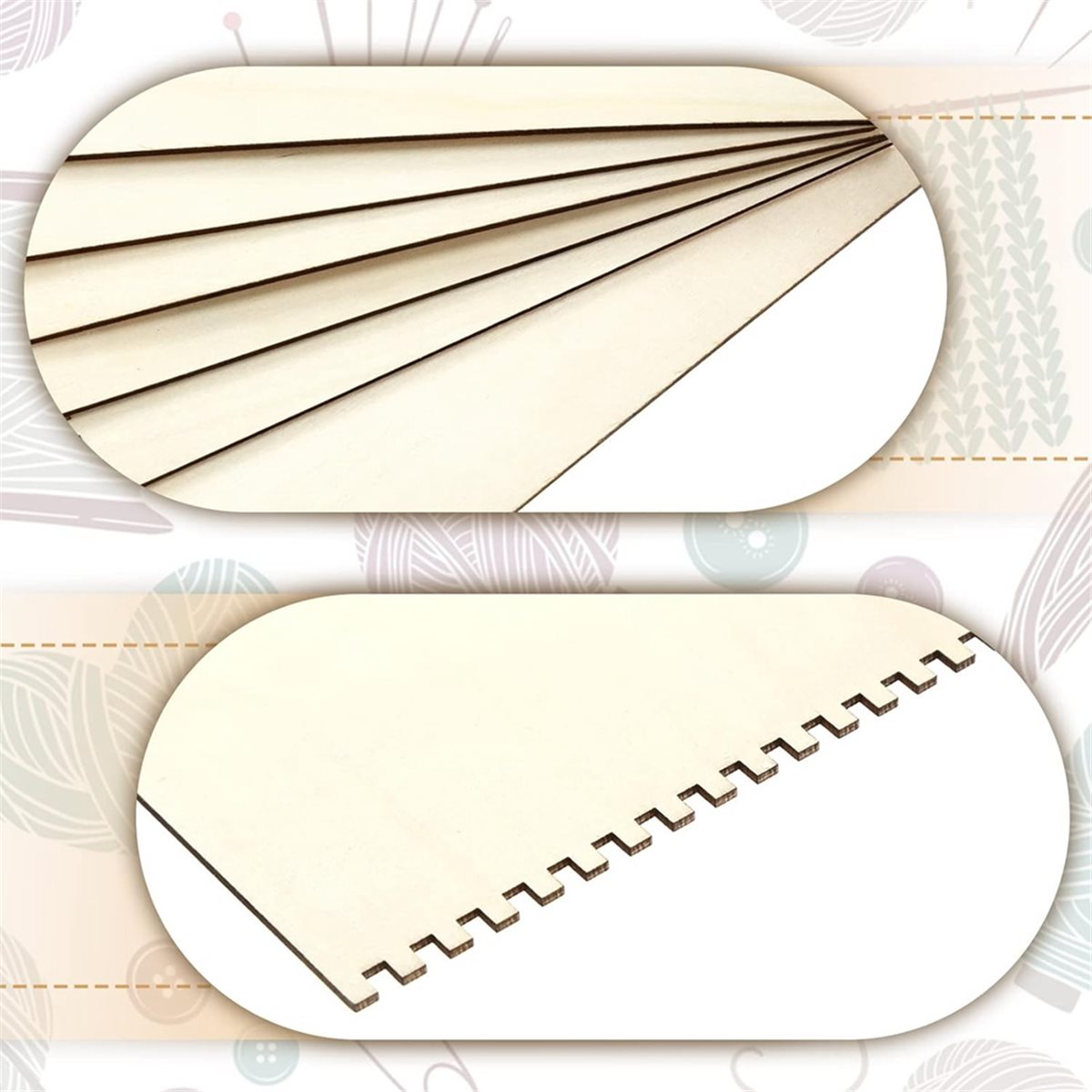 18 Pcs Beginners Wooden Notche - Art Craft Activities 评论和价格