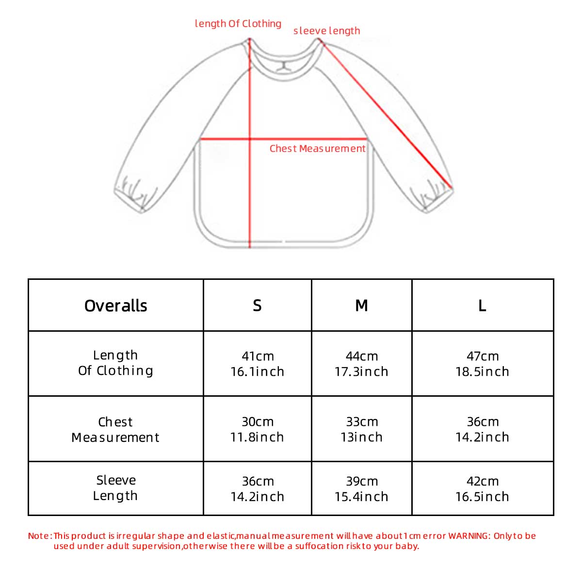 Kids Baby Long Sleeved PU Bibs - Art Craft Easy 评论和价格