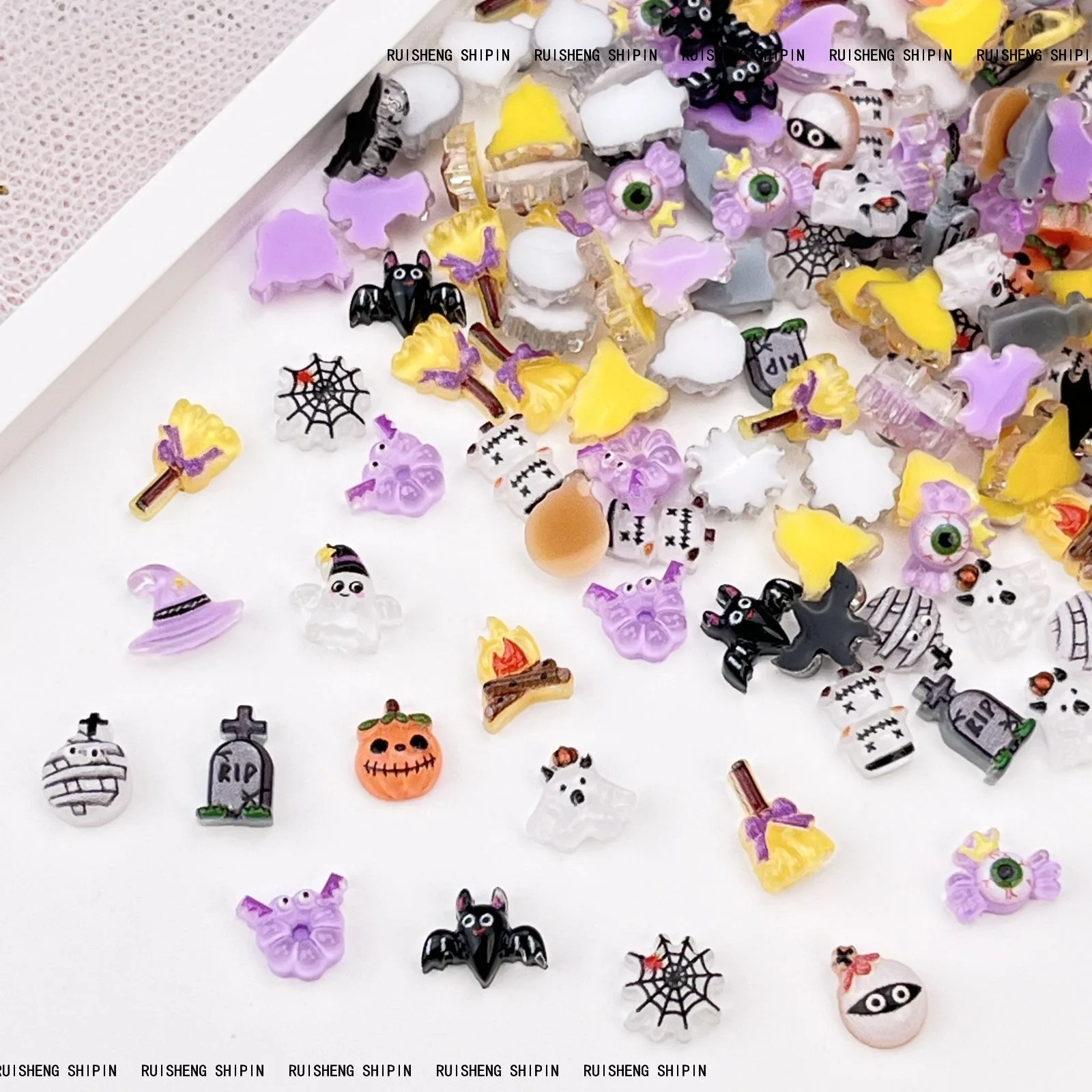 50pcs Resin Mini Colorful Hall - Art Craft Hat 评论和价格