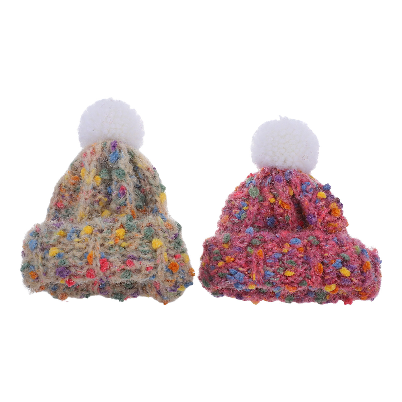 2Pcs Tiny Knitted Wool Hats Mi - Art Craft Hat 评论和价格