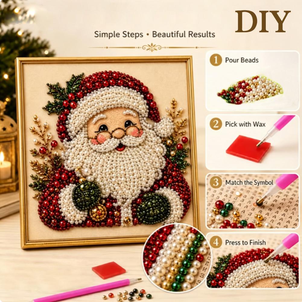 Christmas Santa Claus Pearl Ar - Art Craft Kits For Adults 评论和价格