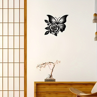 1 Iron Butterfly Rose Metal Wa - Art Craft Logo Design 评论和价格