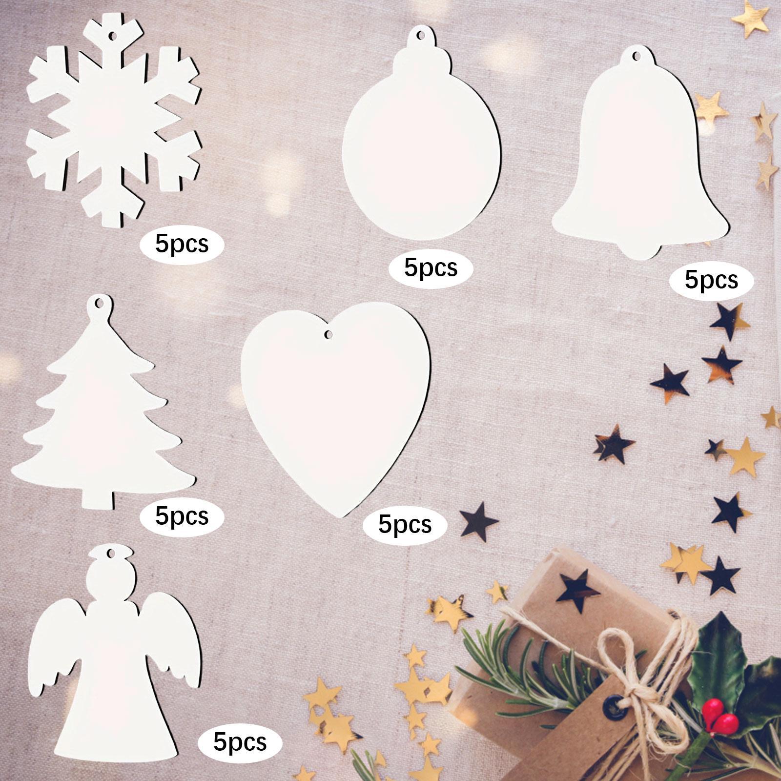 30x Sublimation Christmas Orna - Art And Craft Xmas Tree 评论和价格