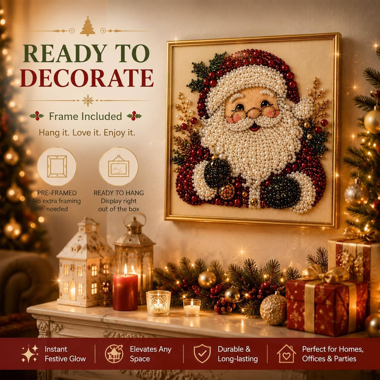 DIY Christmas Pearl Diamond Pa - Art Craft Kits For Adults 评论和价格