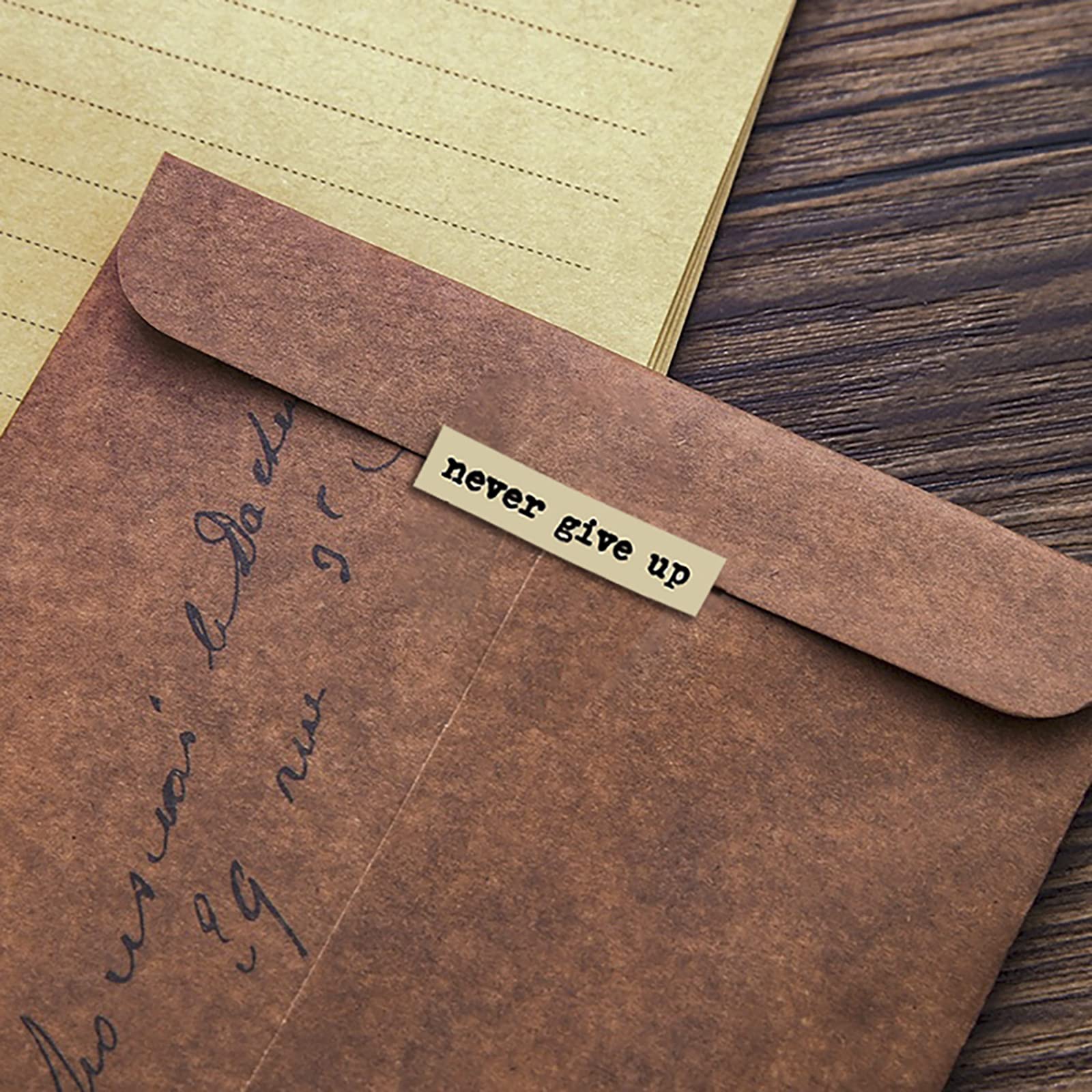 8pcs Brown Notes Quote Sticker - Art Craft Journal 评论和价格