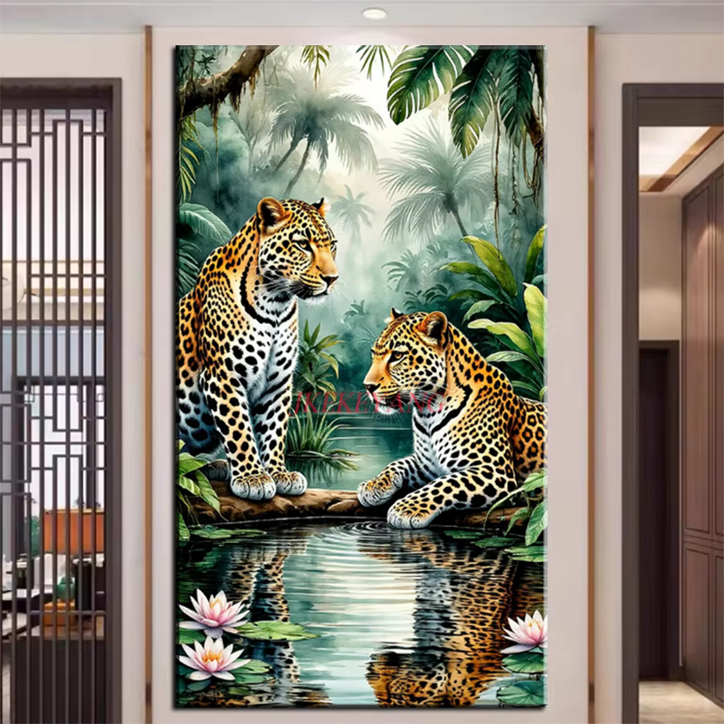 New Jungle Forest Landscape 5D - Art And Craft Jungle 评论和价格