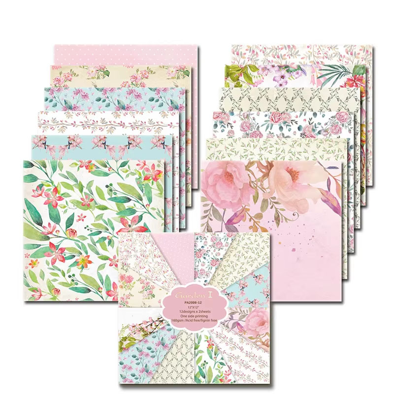24 Sheets 30x30cm Scrapbook Pa - Art Craft Journal 评论和价格