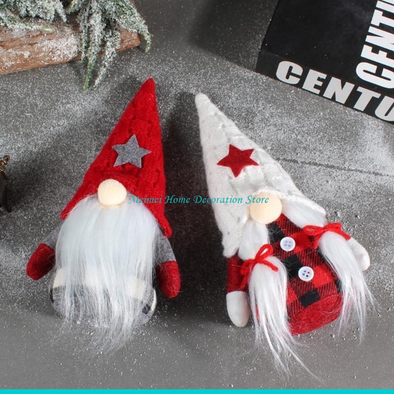 H7BF Knitted Star Hat Gnome Ar - Art Craft Hat 评论和价格