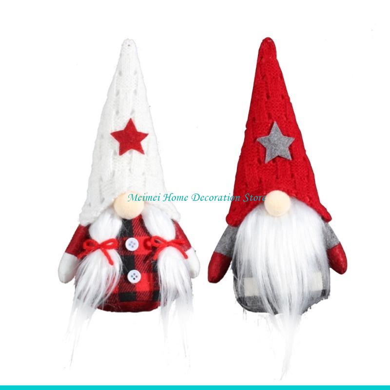 H7BF Knitted Star Hat Gnome Ar - Art Craft Hat 评论和价格