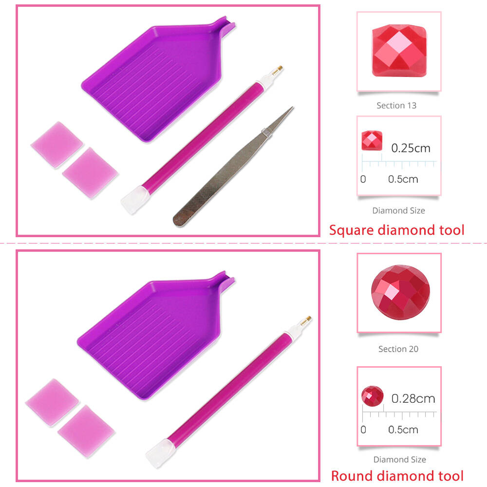 Full Square Round Diamond Mosa - Art Craft Girl 评论和价格