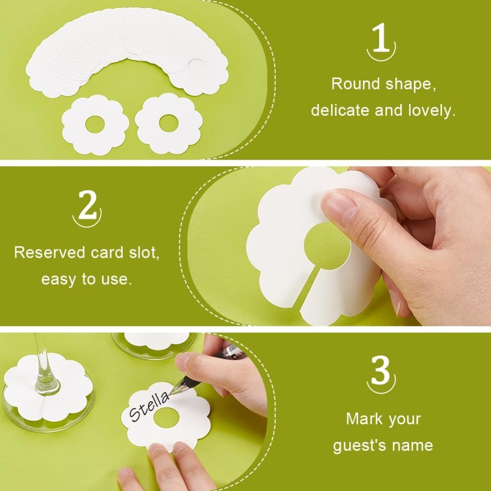 150 Pcs Paper Wine Glass Marke - Art Craft Items 评论和价格