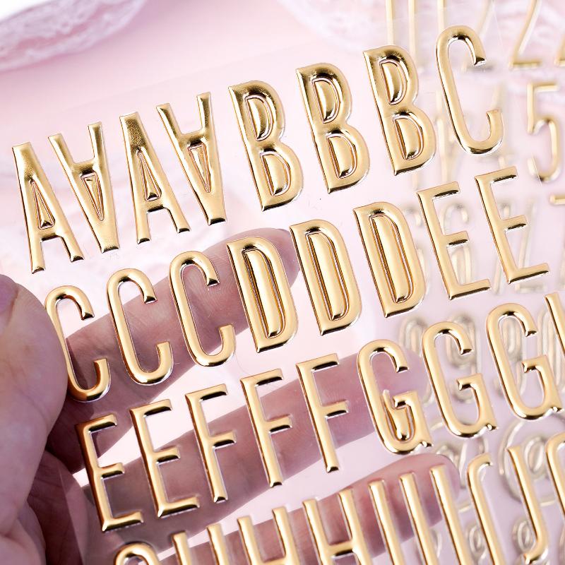 3D Gold Letter & Number Sticke - Letter S Art Craft 评论和价格