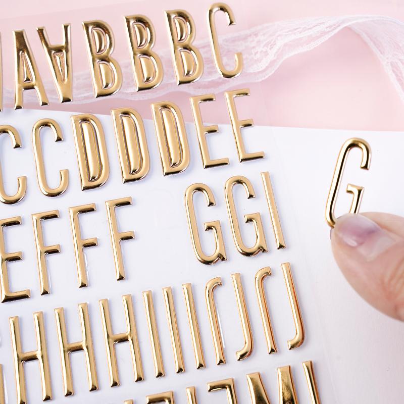 3D Gold Letter & Number Sticke - Letter S Art Craft 评论和价格