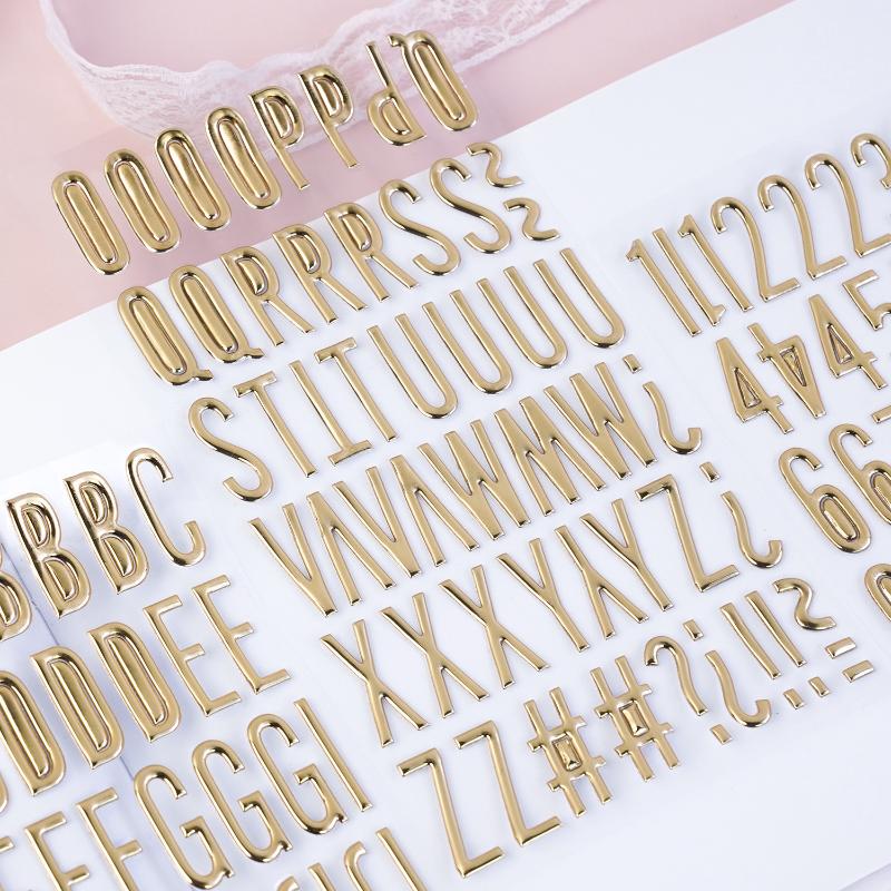 3D Gold Letter & Number Sticke - Letter S Art Craft 评论和价格