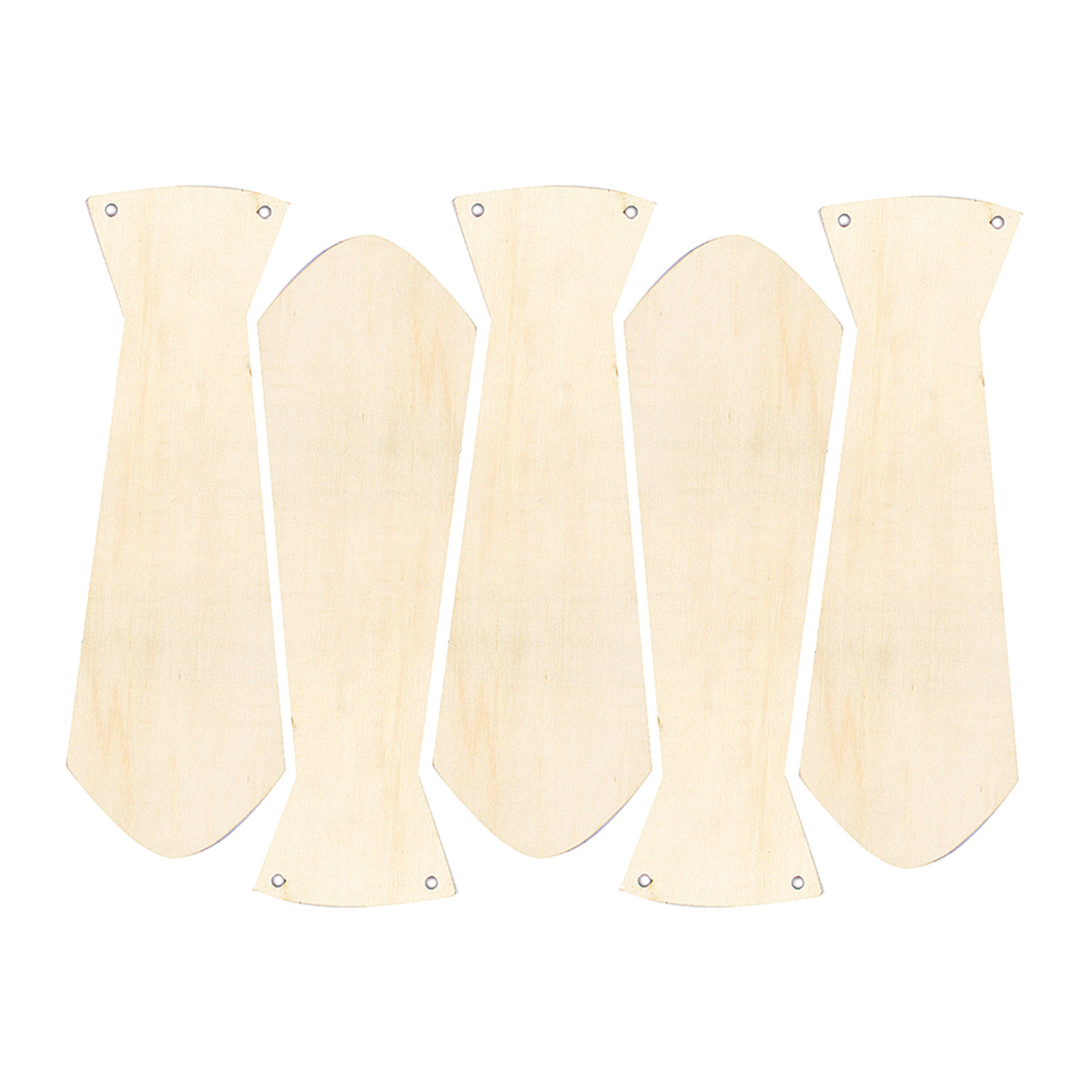 5Pcs Wooden Necktie for Father - Art And Craft For Father'S Day 评论和价格