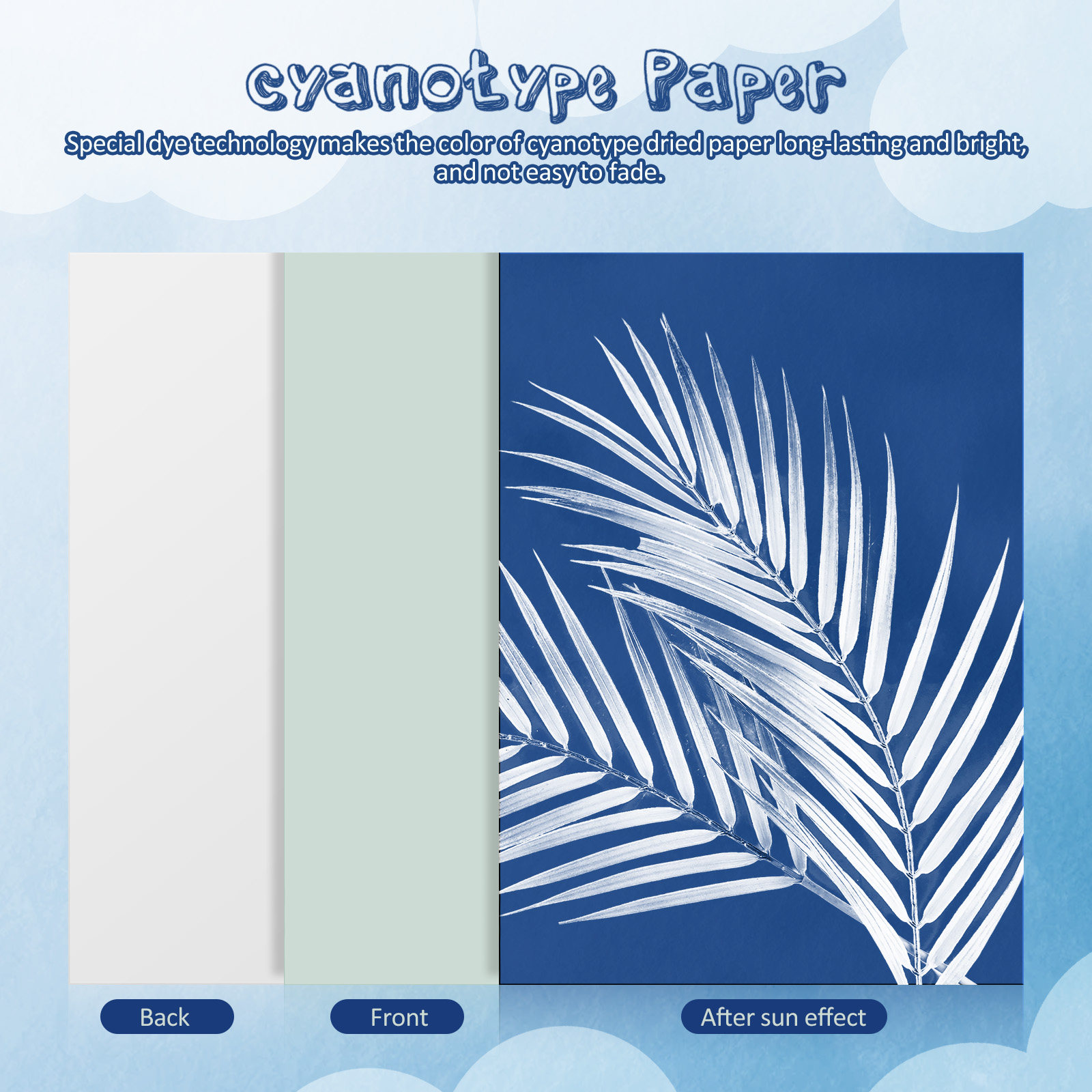 1Set Cyanotype Paper Sun Activ - Art Craft Activities 评论和价格