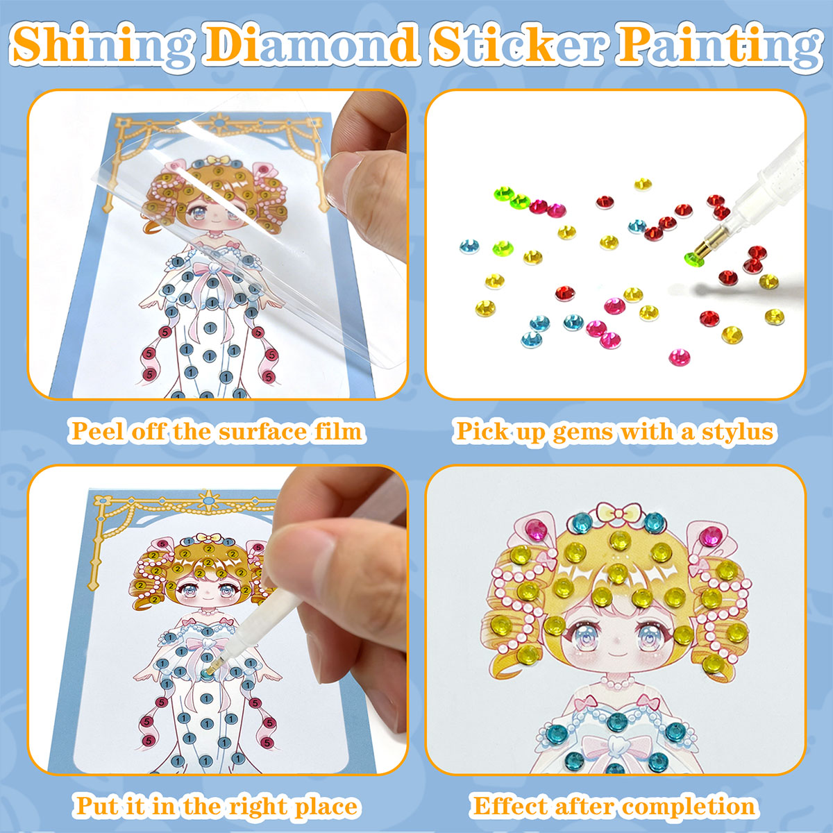 16 Pcs Gem Kit DIY Arts Crafts - Art Craft Activities 评论和价格