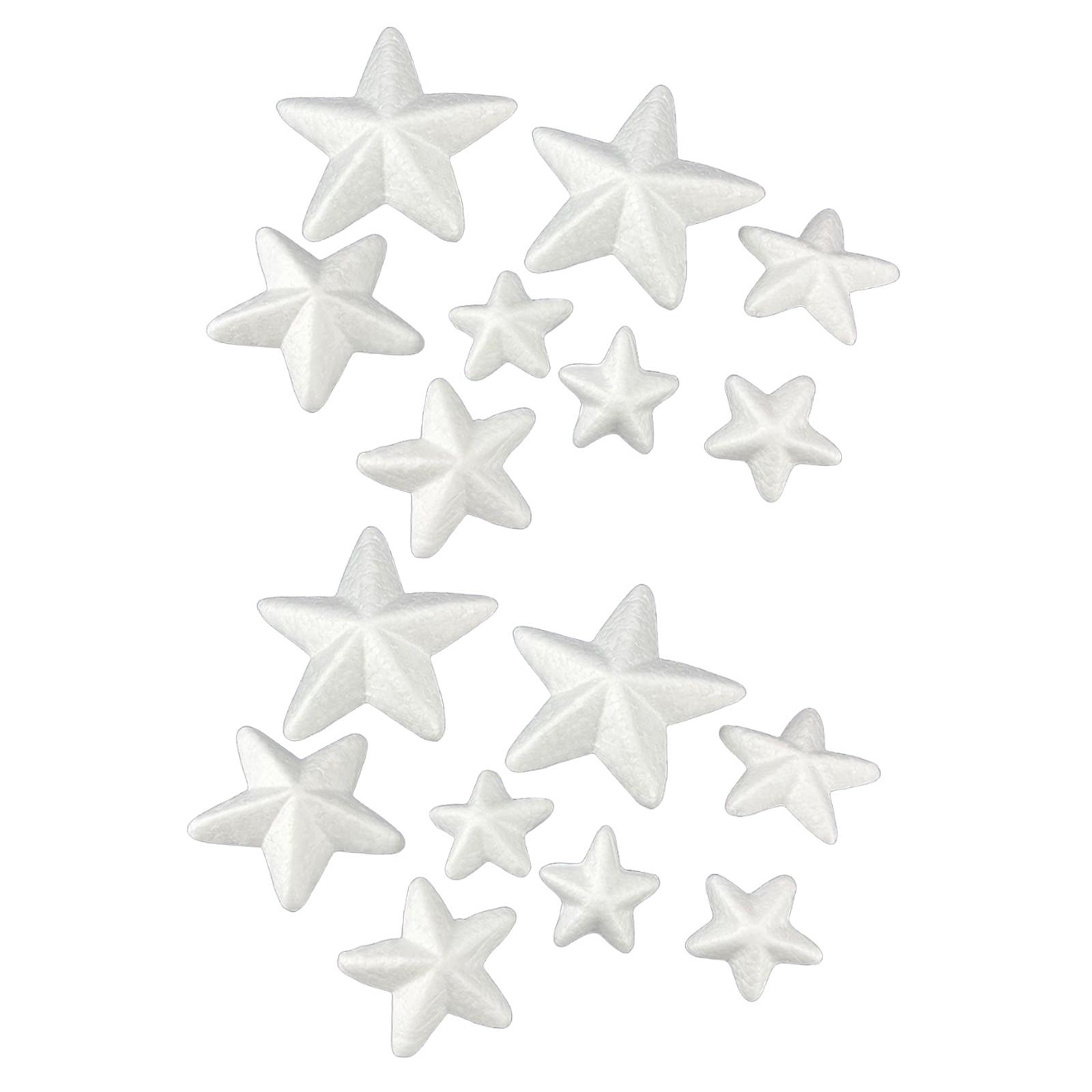 16x Foam Stars Christmas Decor - Art And Craft Xmas Tree 评论和价格