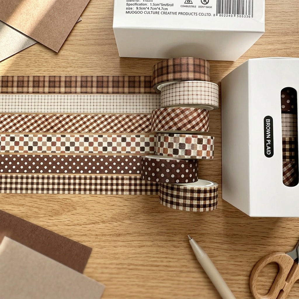 Washi Tape Set, 6 Rolls, Assor - Art Craft Journal 评论和价格