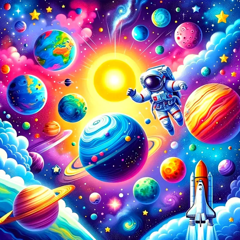 Space Landscape Pattern Diamon - Art Craft Kits For Adults 评论和价格