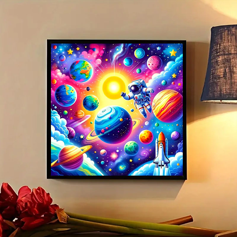 Space Landscape Pattern Diamon - Art Craft Kits For Adults 评论和价格