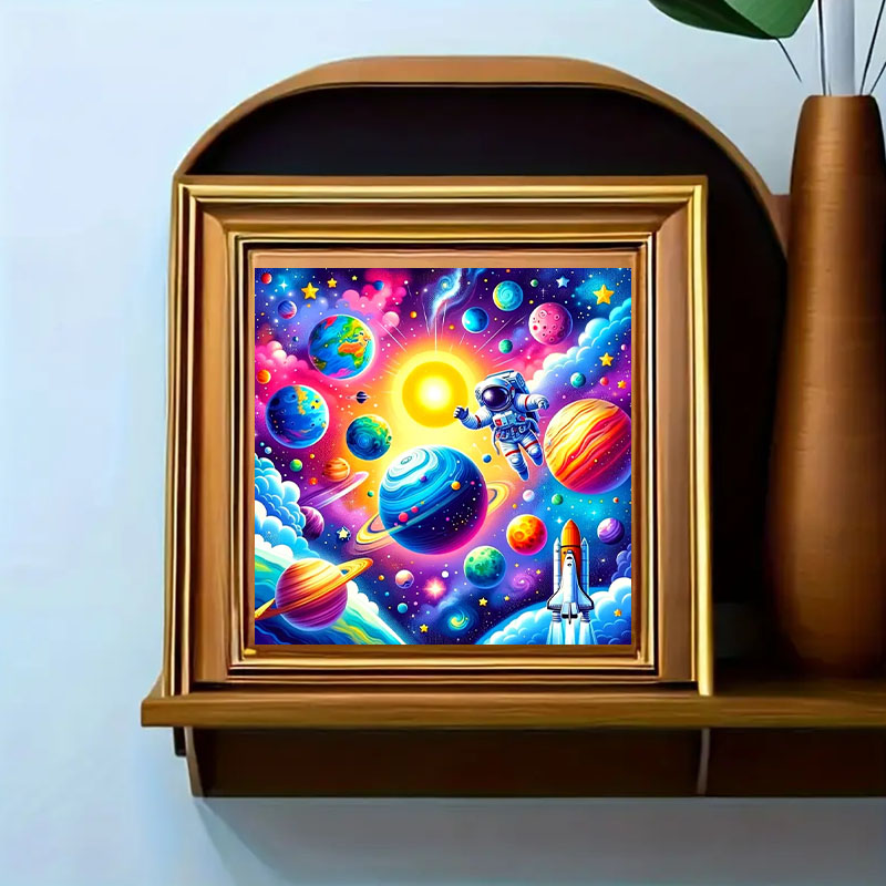 Space Landscape Pattern Diamon - Art Craft Kits For Adults 评论和价格