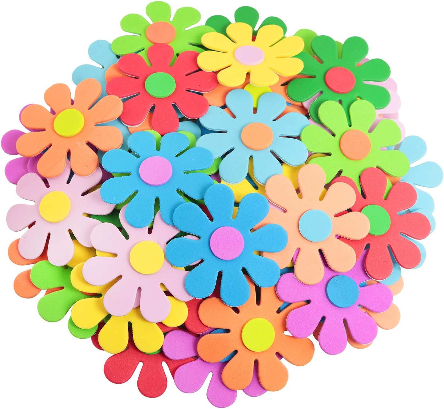 3D flower foam stickers Spring - Art Craft Activities 评论和价格