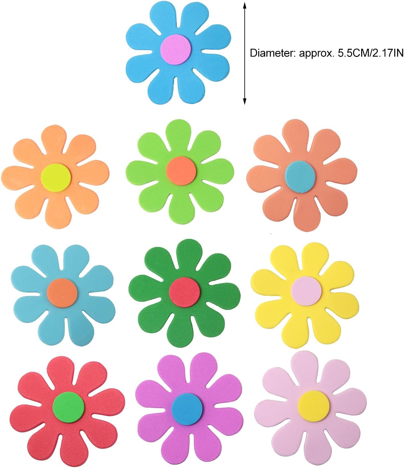 3D flower foam stickers Spring - Art Craft Activities 评论和价格