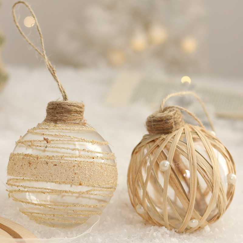 Clear Christmas Ball Ornaments - Art And Craft Xmas Tree 评论和价格
