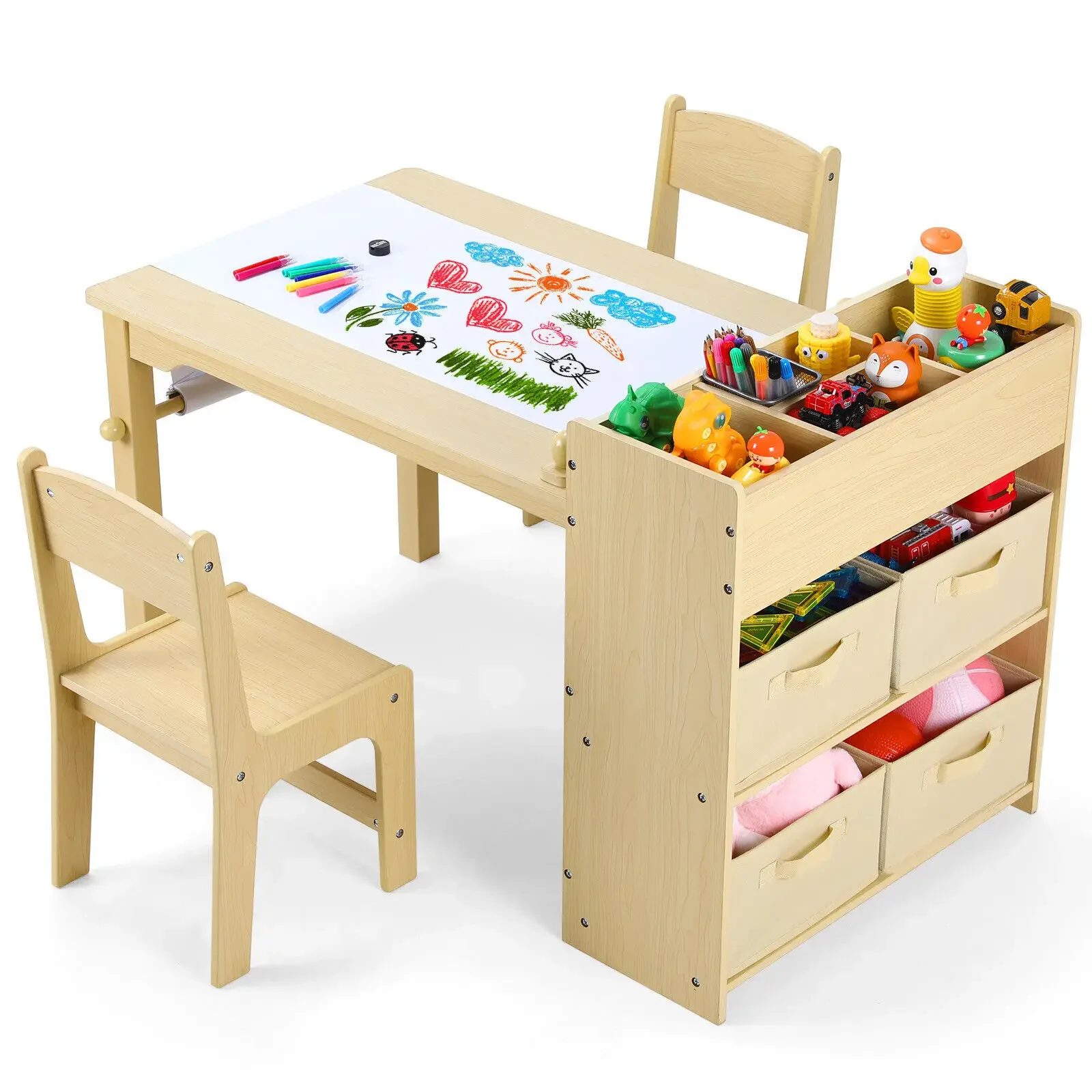 Kids Art Table & 2 Chairs Set  - Art And Craft Quotes For Kids 评论和价格