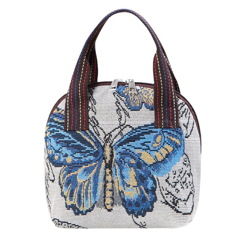 Butterfly Embroidery Top Handl - Art Craft Butterfly 评论和价格